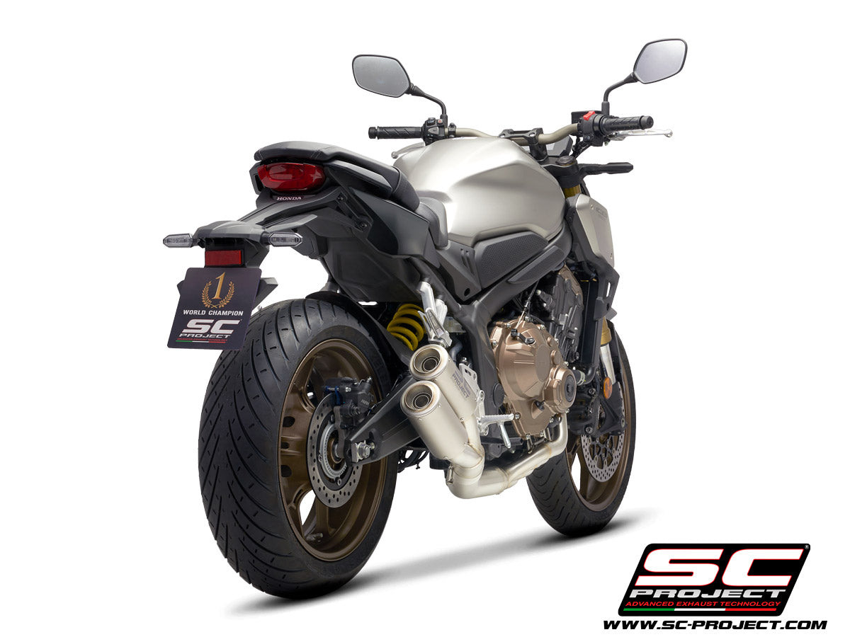 Picture of 4-1 Stainless steel full exhaust system, with Twin CR-T titanium exhaust