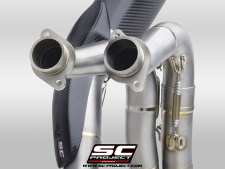 Picture of 4-2-1 Titanium full exhaust system, with SC1-R carbon fibre exhaust (250 mm)