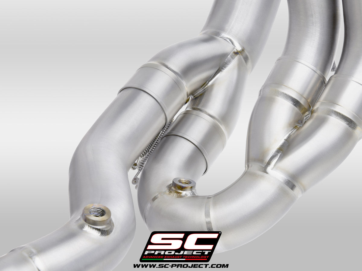 Picture of 4-2-1 Titanium full exhaust system, with SC1-R carbon fibre exhaust (250 mm)