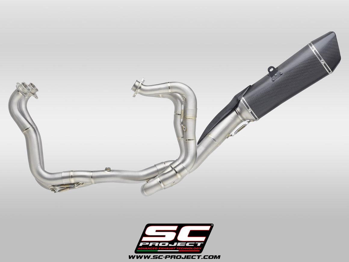 Picture of 4-2-1 Titanium full exhaust system, with SC1-R carbon fibre exhaust (250 mm)