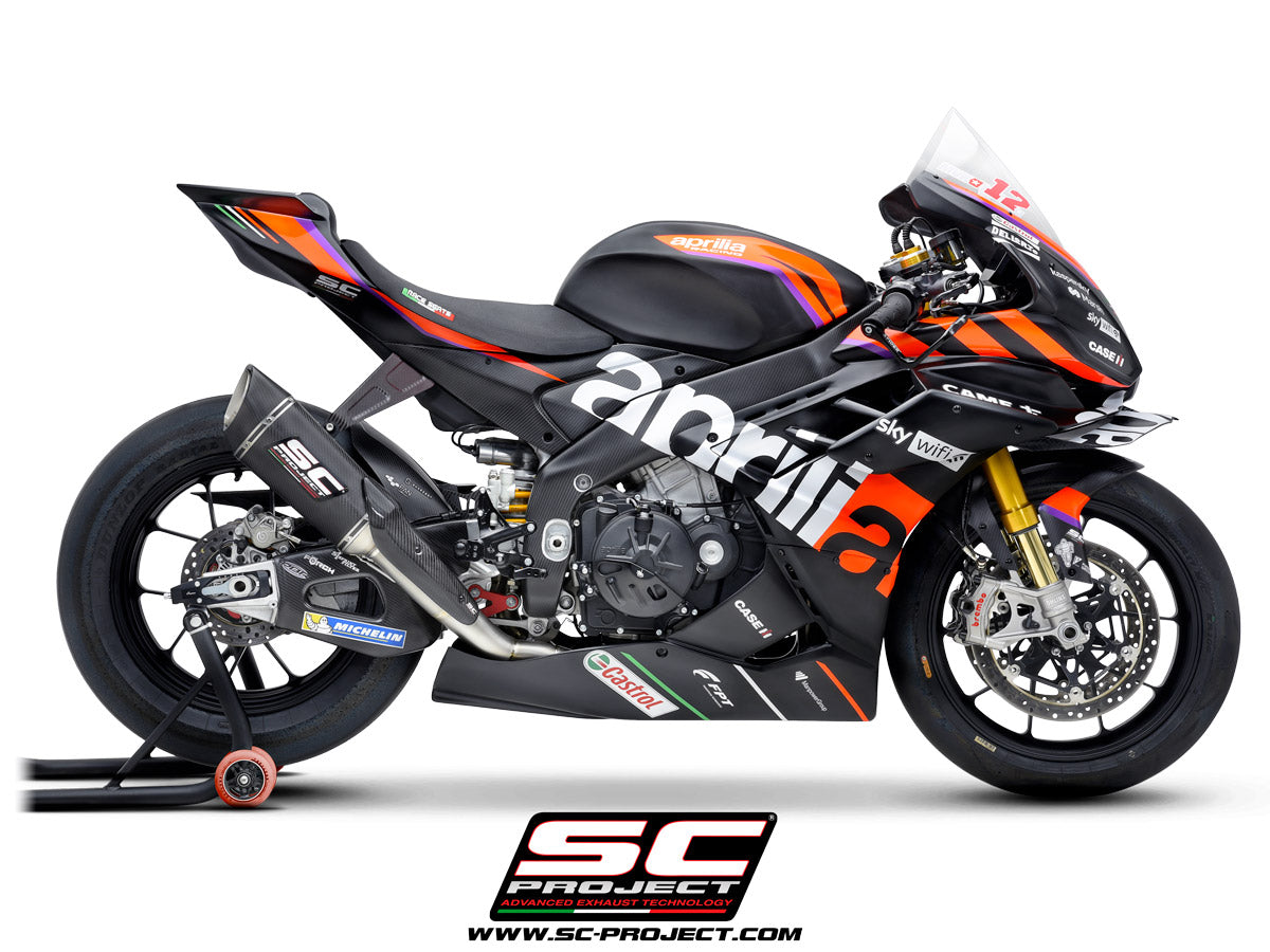 Picture of 4-2-1 Titanium full exhaust system, with SC1-R carbon fibre exhaust (250 mm)