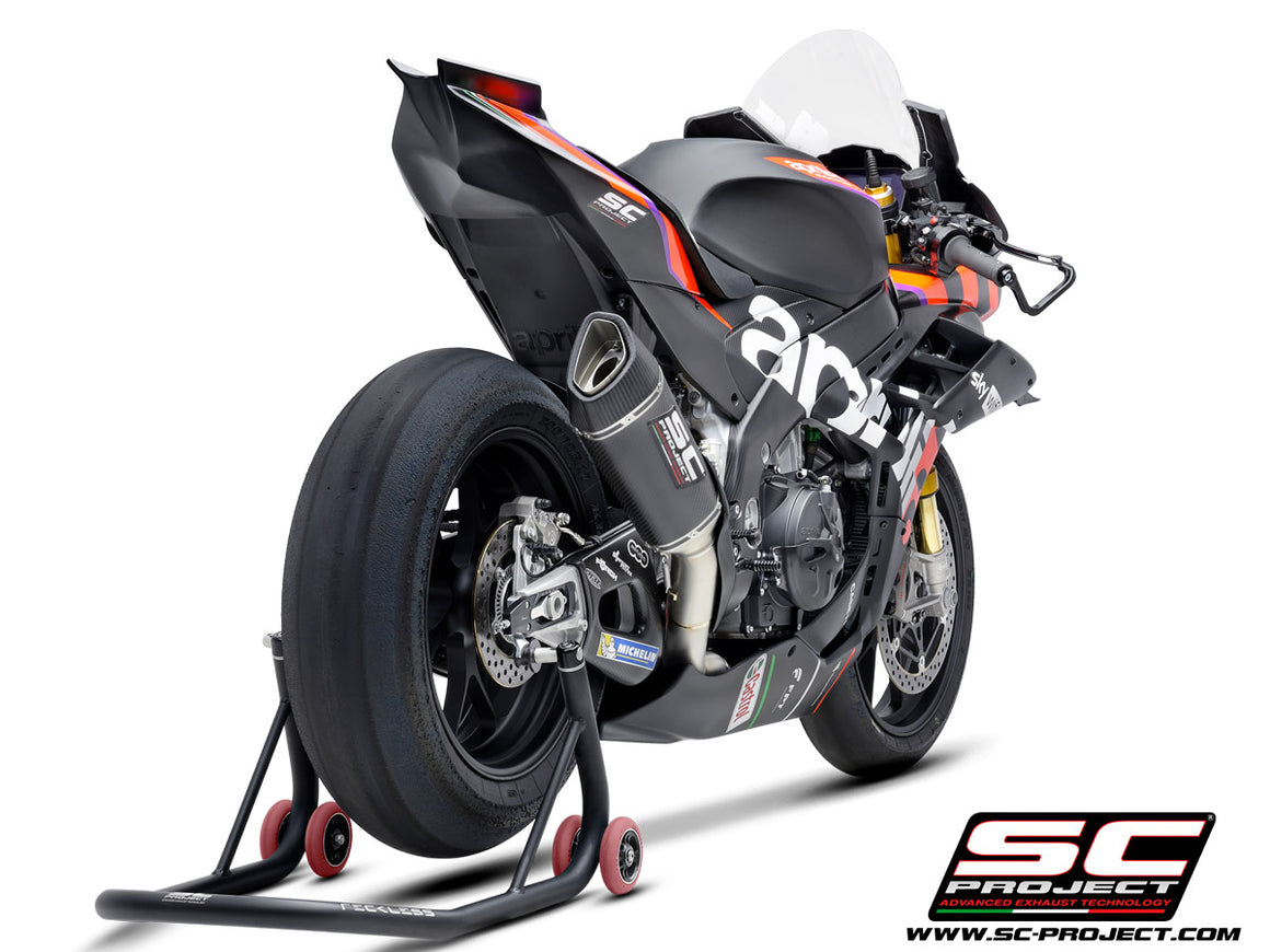 Picture of 4-2-1 Titanium full exhaust system, with SC1-R carbon fibre exhaust (250 mm)