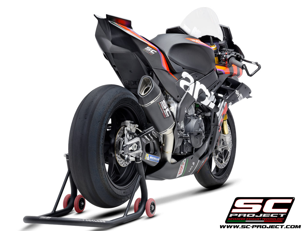 Picture of 4-2-1 Titanium full exhaust system, with SC1-R carbon fibre exhaust (250 mm)