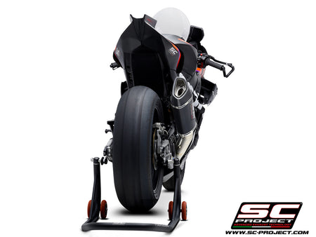 Picture of 4-2-1 Titanium full exhaust system, with SC1-R carbon fibre exhaust (250 mm)