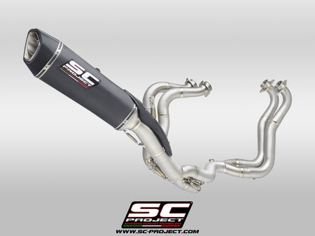 Picture of 4-2-1 Titanium full exhaust system, with SC1-R carbon fibre exhaust (350 mm)