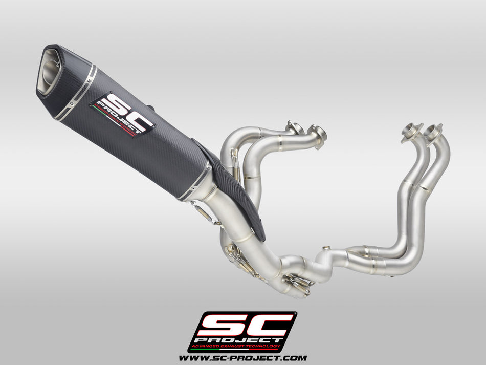 Picture of 4-2-1 Titanium full exhaust system, with SC1-R carbon fibre exhaust (350 mm)