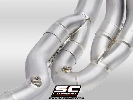 Picture of 4-2-1 Titanium full exhaust system, with SC1-R carbon fibre exhaust (350 mm)