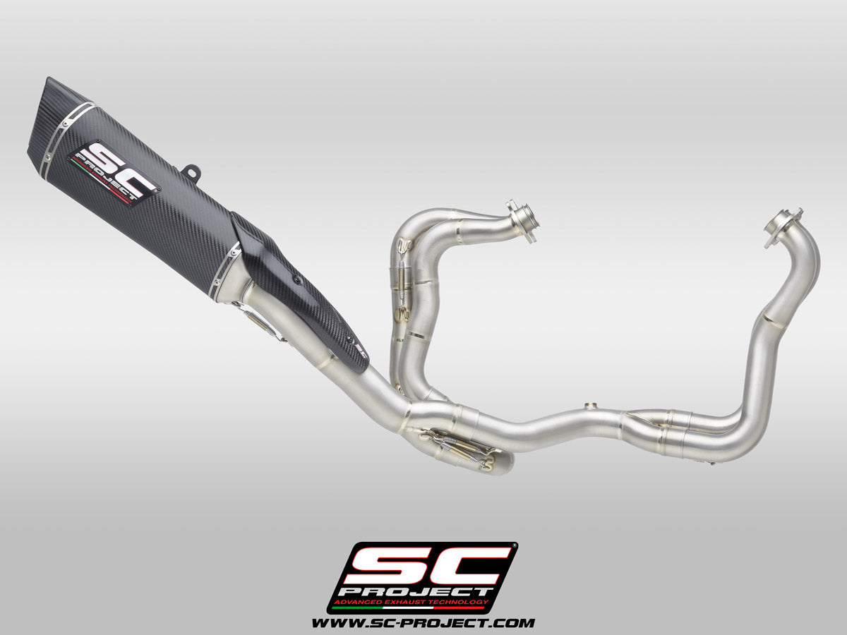 Picture of 4-2-1 Titanium full exhaust system, with SC1-R carbon fibre exhaust (350 mm)
