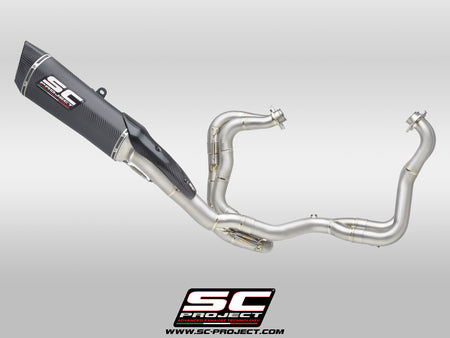 Picture of 4-2-1 Titanium full exhaust system, with SC1-R carbon fibre exhaust (350 mm)