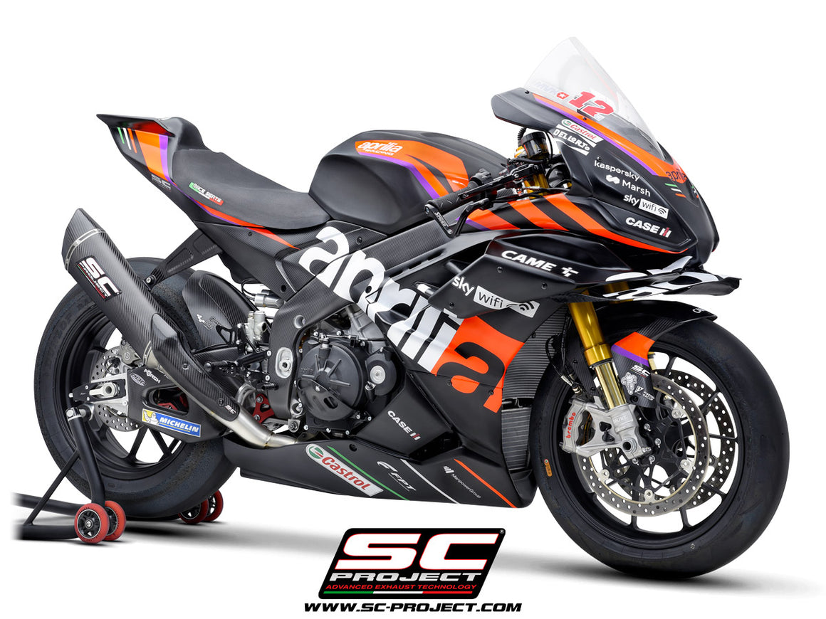 Picture of 4-2-1 Titanium full exhaust system, with SC1-R carbon fibre exhaust (350 mm)