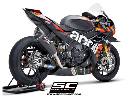 Picture of 4-2-1 Titanium full exhaust system, with SC1-R carbon fibre exhaust (350 mm)