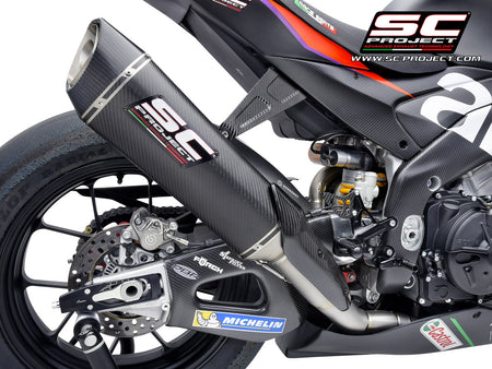 Picture of 4-2-1 Titanium full exhaust system, with SC1-R carbon fibre exhaust (350 mm)