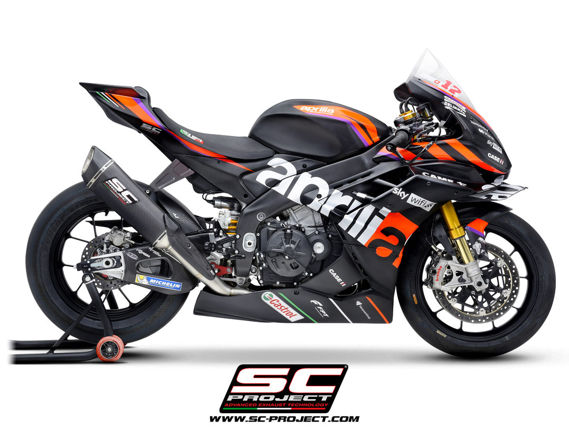 Picture of 4-2-1 Titanium full exhaust system, with SC1-R carbon fibre exhaust (350 mm)