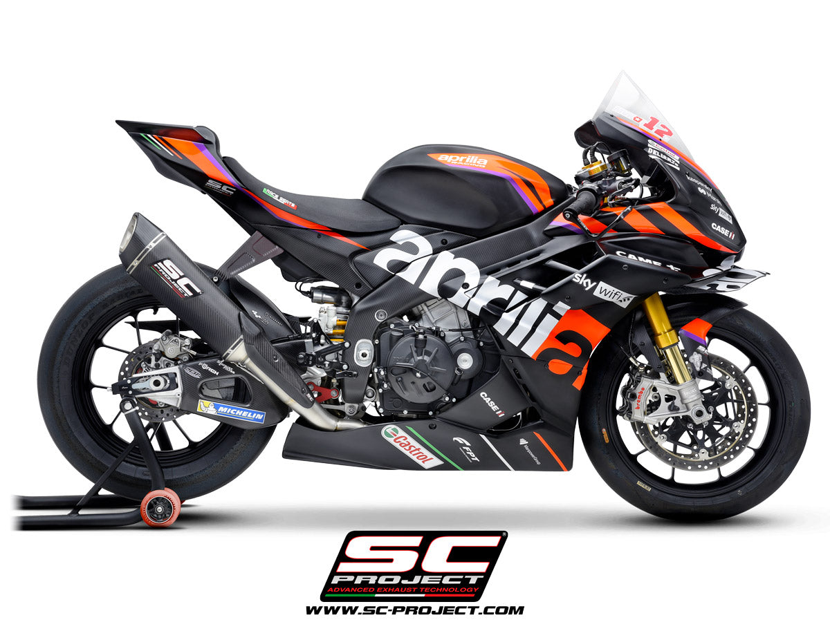 Picture of 4-2-1 Titanium full exhaust system, with SC1-R carbon fibre exhaust (350 mm)
