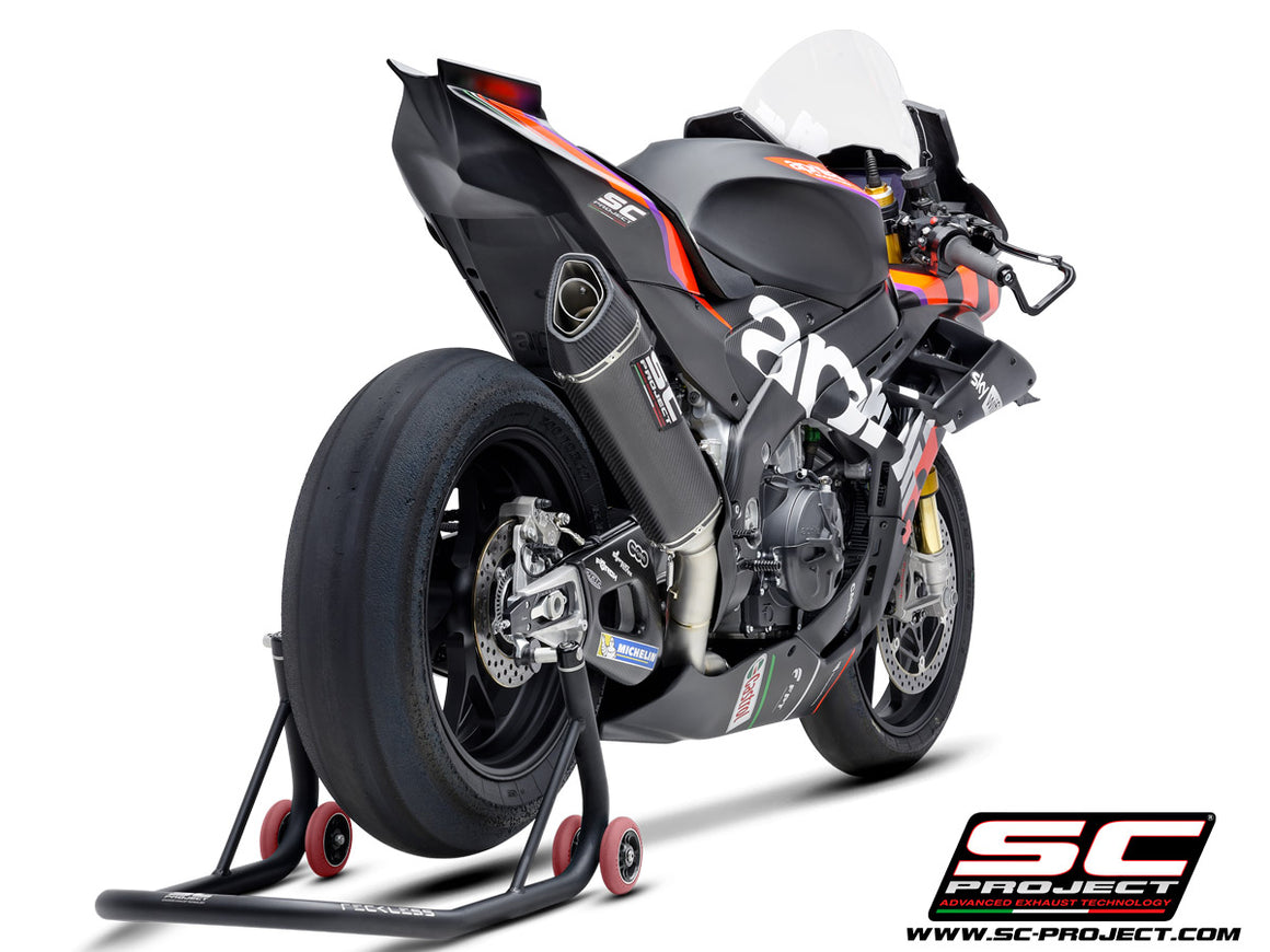 Picture of 4-2-1 Titanium full exhaust system, with SC1-R carbon fibre exhaust (350 mm)