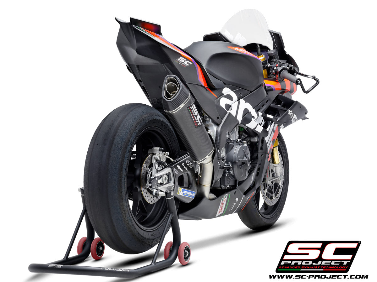 Picture of 4-2-1 Titanium full exhaust system, with SC1-R carbon fibre exhaust (350 mm)