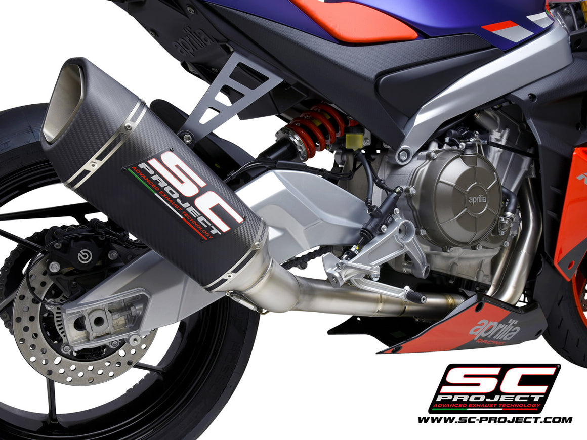 Picture of 2-1 "Trofeo" full exhaust system titanium, with SC1-R carbon fibre exhaust