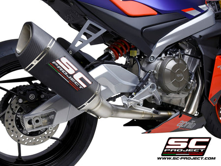 Picture of 2-1 "Trofeo" full exhaust system titanium, with SC1-R carbon fibre exhaust