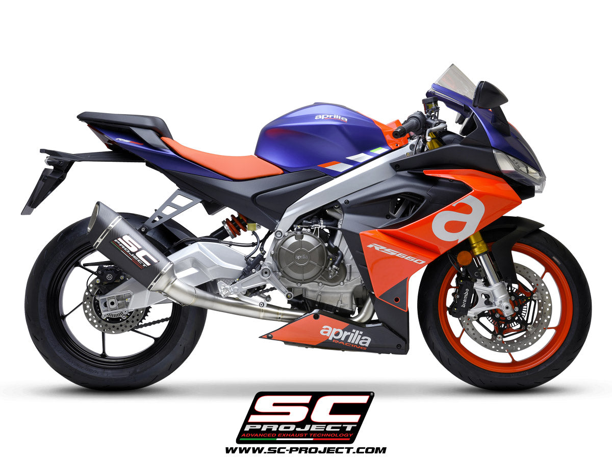 Picture of 2-1 "Trofeo" full exhaust system titanium, with SC1-R carbon fibre exhaust