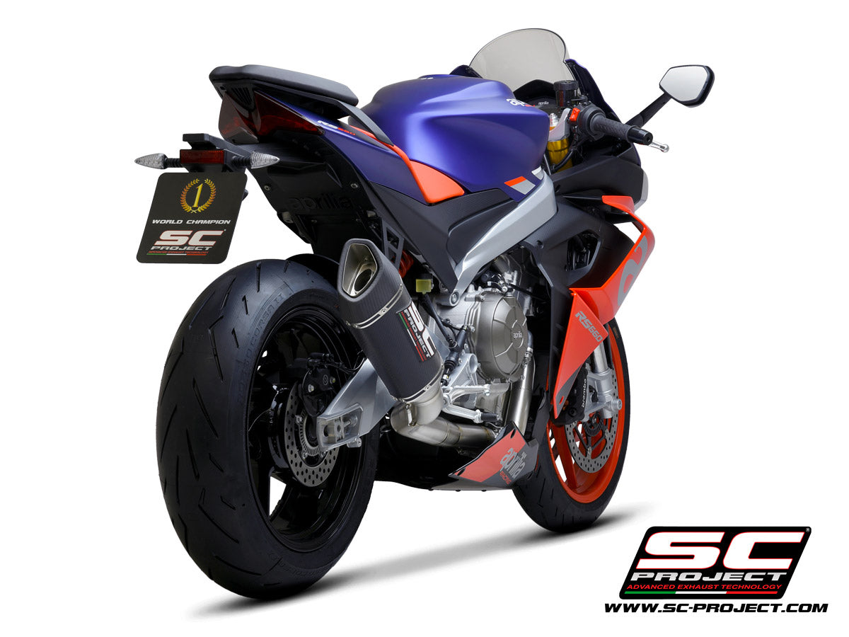 Picture of 2-1 "Trofeo" full exhaust system titanium, with SC1-R carbon fibre exhaust