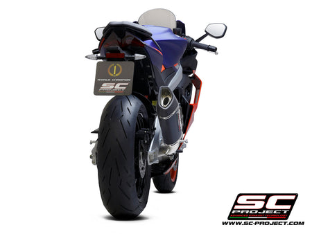 Picture of 2-1 "Trofeo" full exhaust system titanium, with SC1-R carbon fibre exhaust