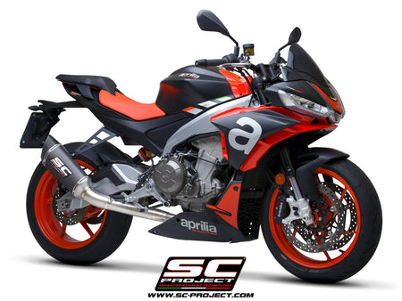Picture of 2-1 "Trofeo" full exhaust system titanium, with SC1-R carbon fibre exhaust