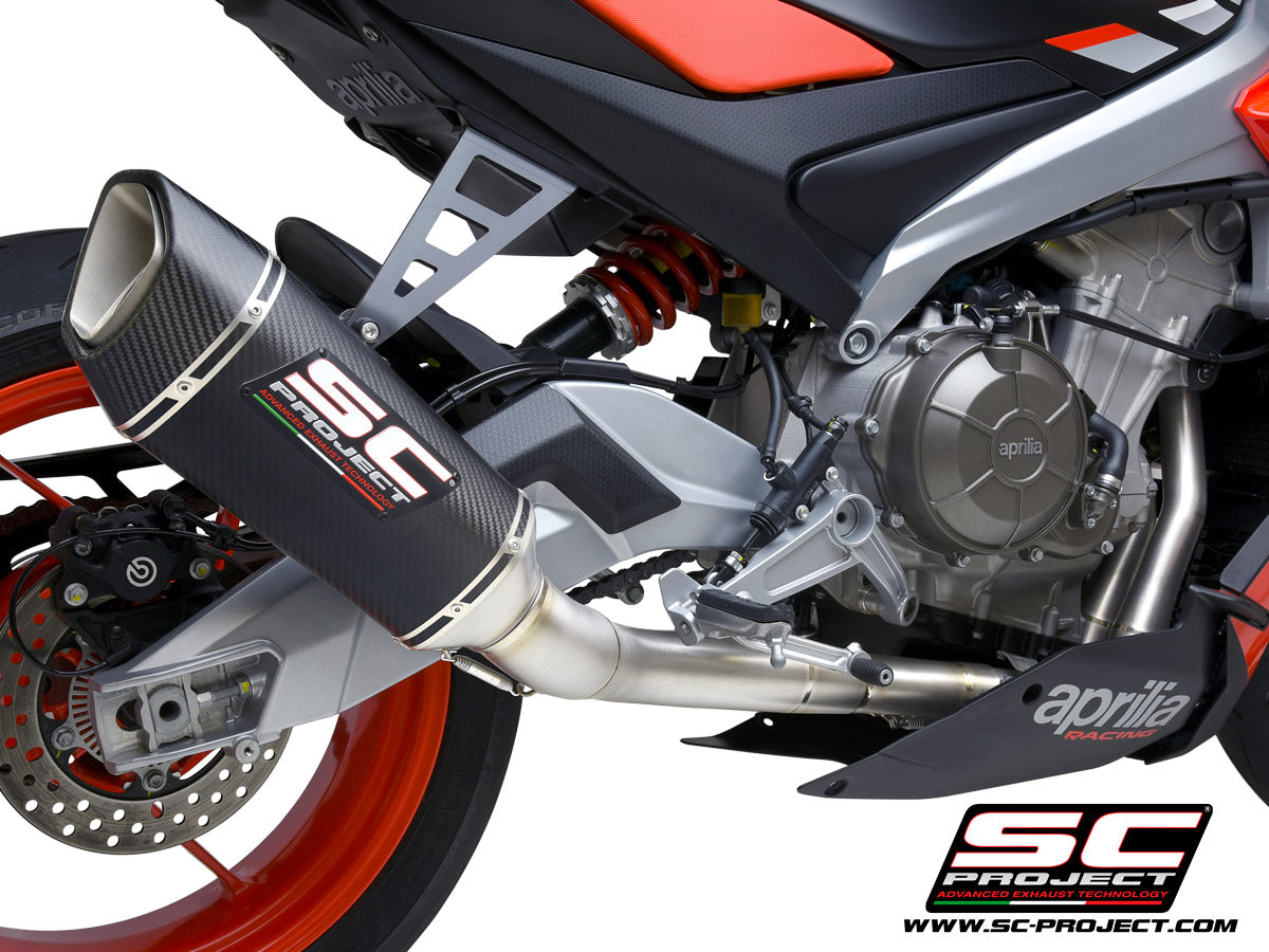 Picture of 2-1 "Trofeo" full exhaust system titanium, with SC1-R carbon fibre exhaust
