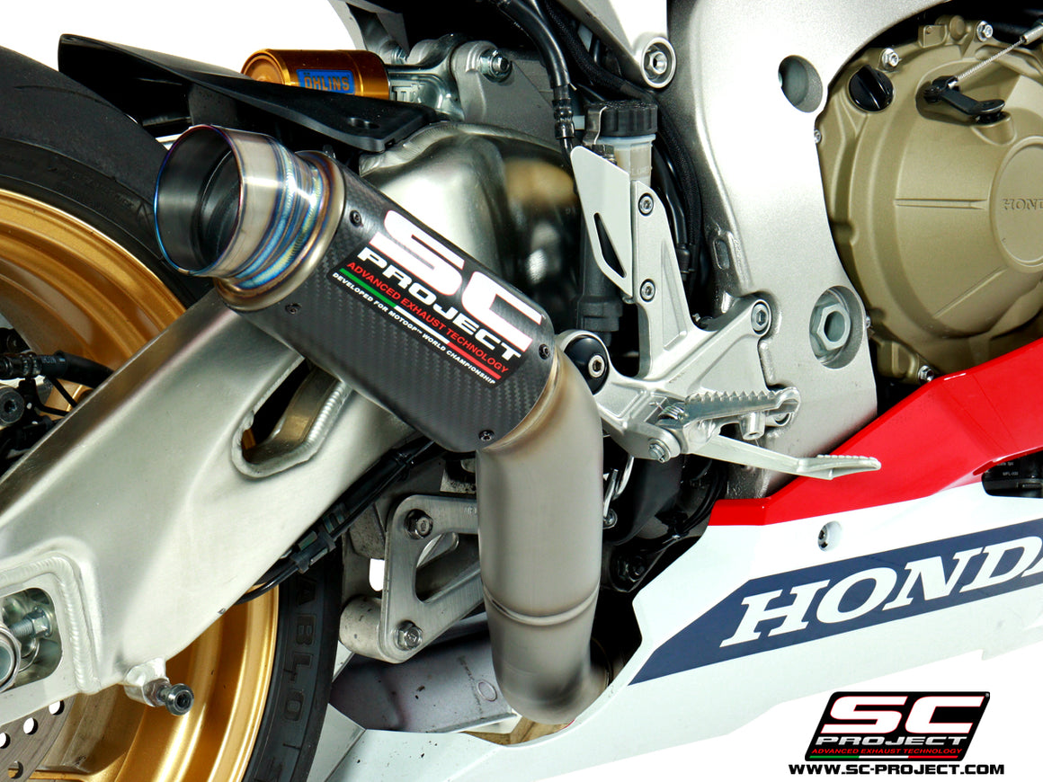 Picture of GP70-R carbon fibre exhaust, high mount