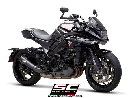 Picture of Metal Black stainless steel exhaust, with black anodised CNC machined end cap