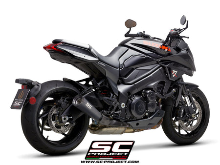 Picture of Metal Black stainless steel exhaust, with black anodised CNC machined end cap