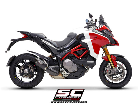 Picture of MTR carbon fibre exhaust, with CNC machined end cap