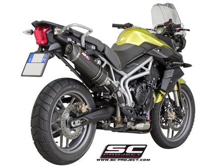 Picture of Oval carbon fibre exhaust, high mount