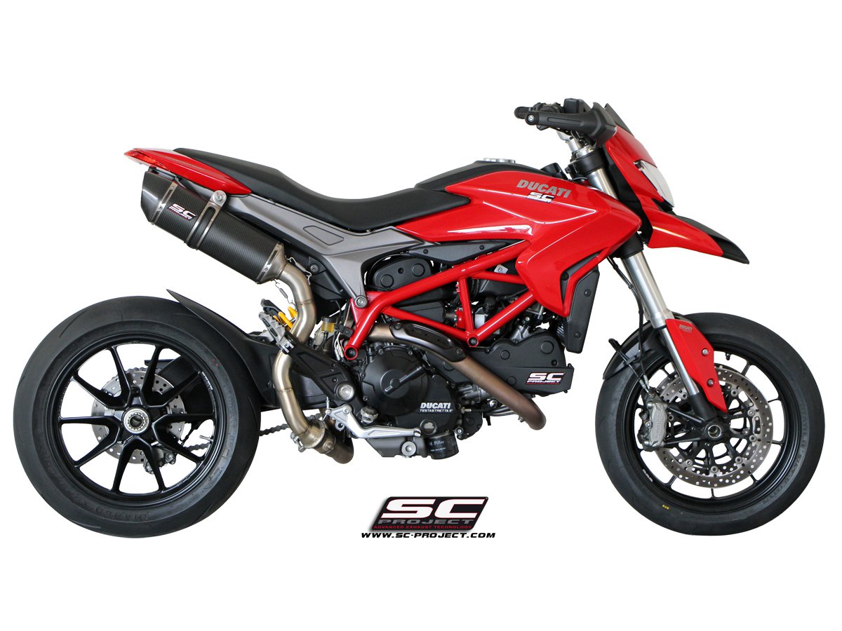 Picture of Oval carbon fibre exhaust, high mount