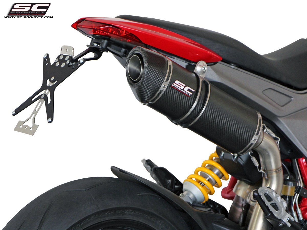 Picture of Oval carbon fibre exhaust, high mount