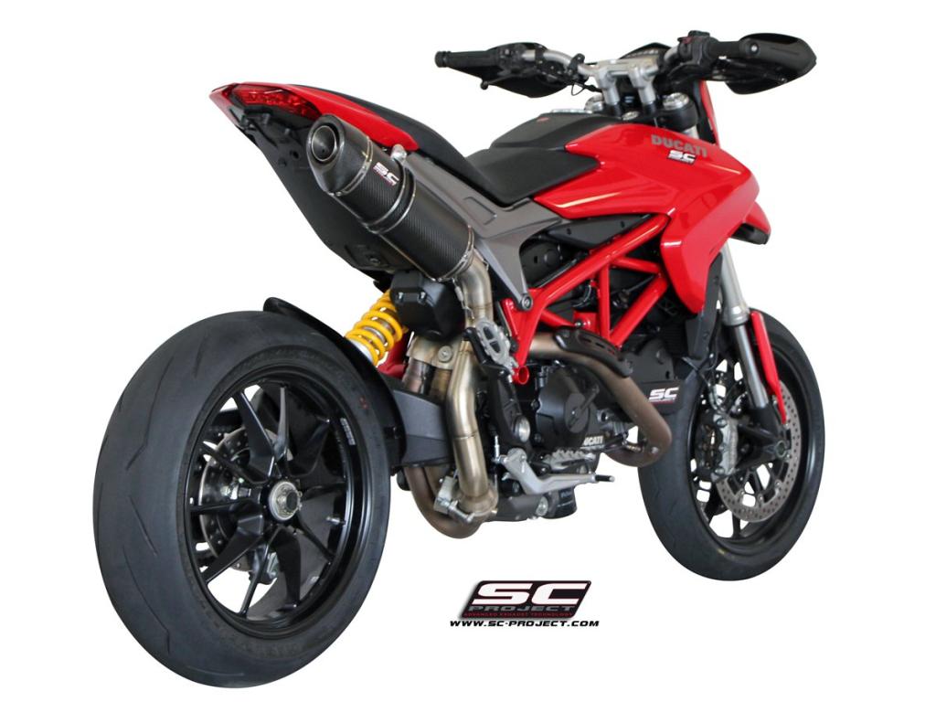 Picture of Oval carbon fibre exhaust, high mount