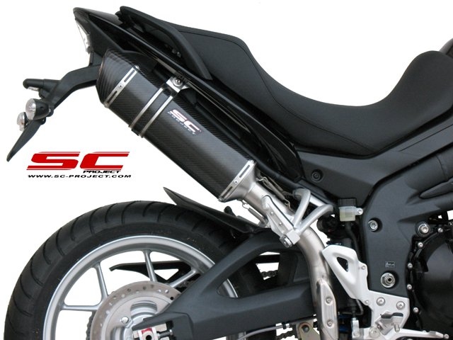 Picture of Oval carbon fibre exhaust, high mount