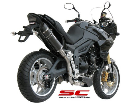 Picture of Oval carbon fibre exhaust, high mount