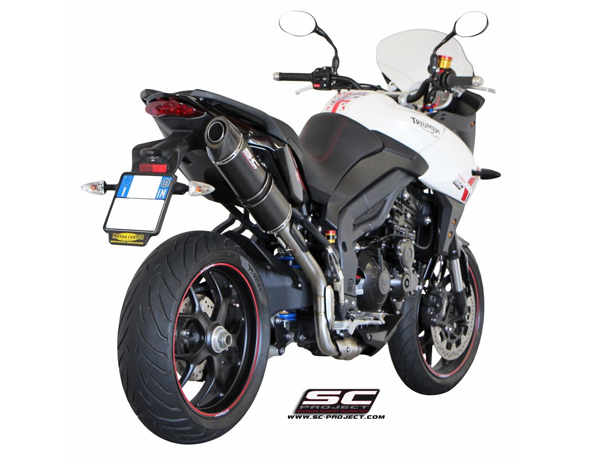 Picture of Oval carbon fibre exhaust, high mount