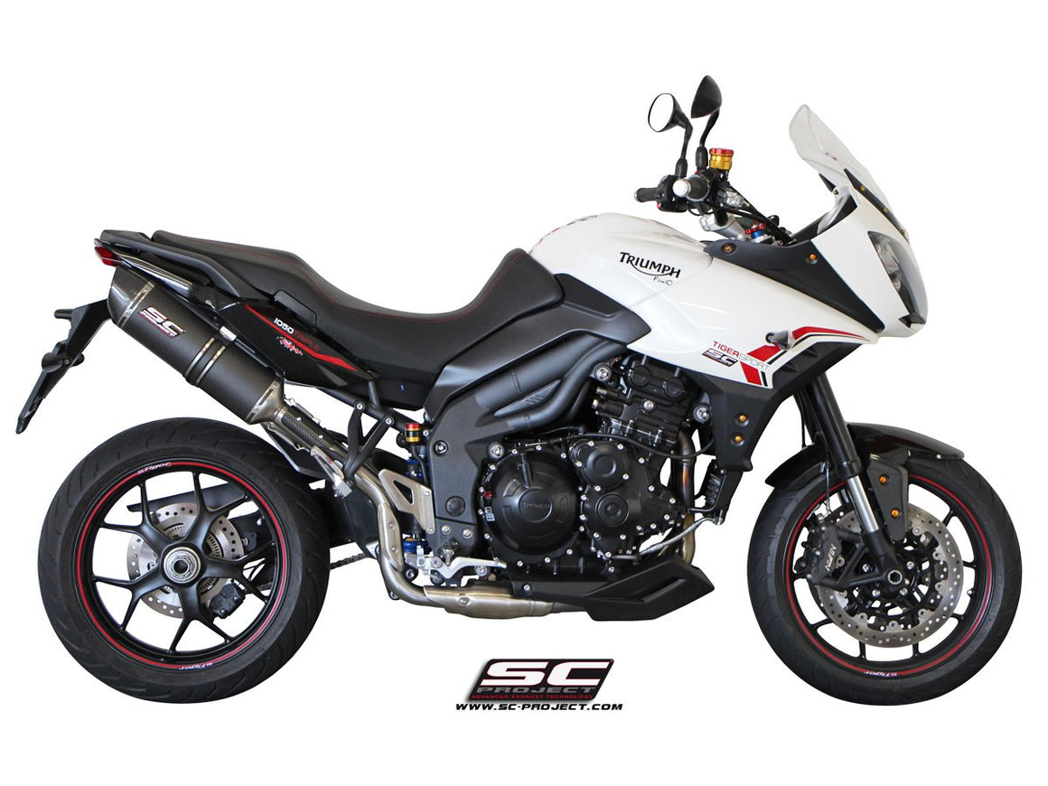 Picture of Oval carbon fibre exhaust, high mount