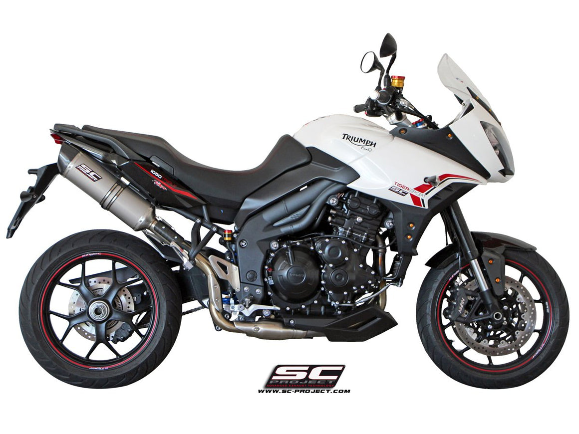 Picture of Oval titanium exhaust, high mount