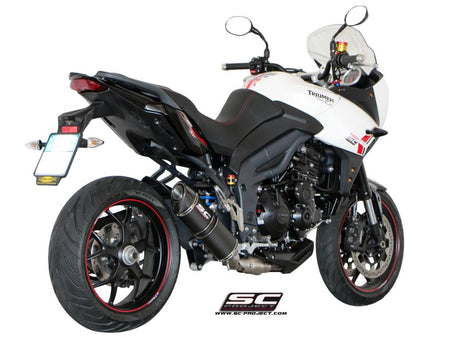 Picture of Oval carbon fibre exhaust, low mount