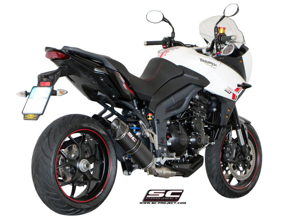 Picture of Oval carbon fibre exhaust, low mount