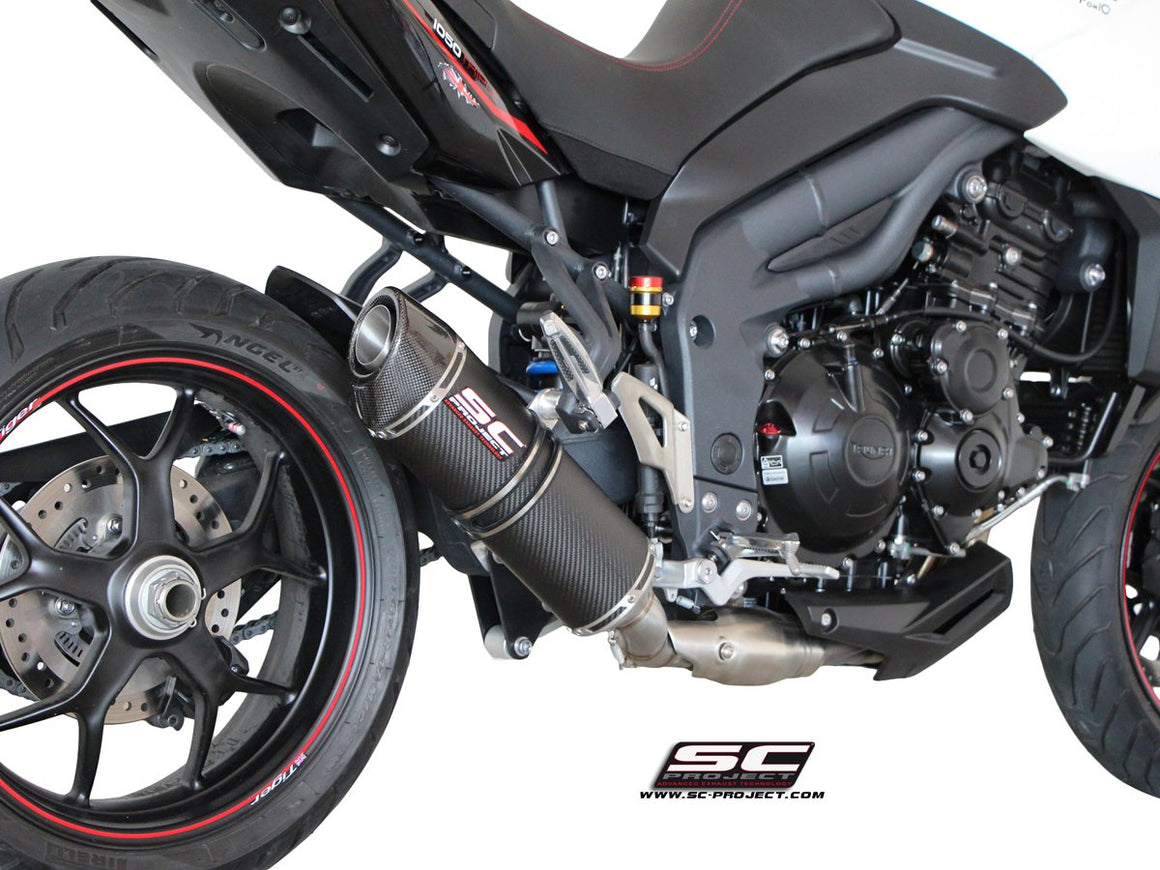 Picture of Oval carbon fibre exhaust, low mount