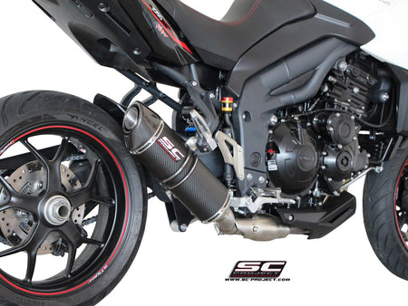 Picture of Oval carbon fibre exhaust, low mount