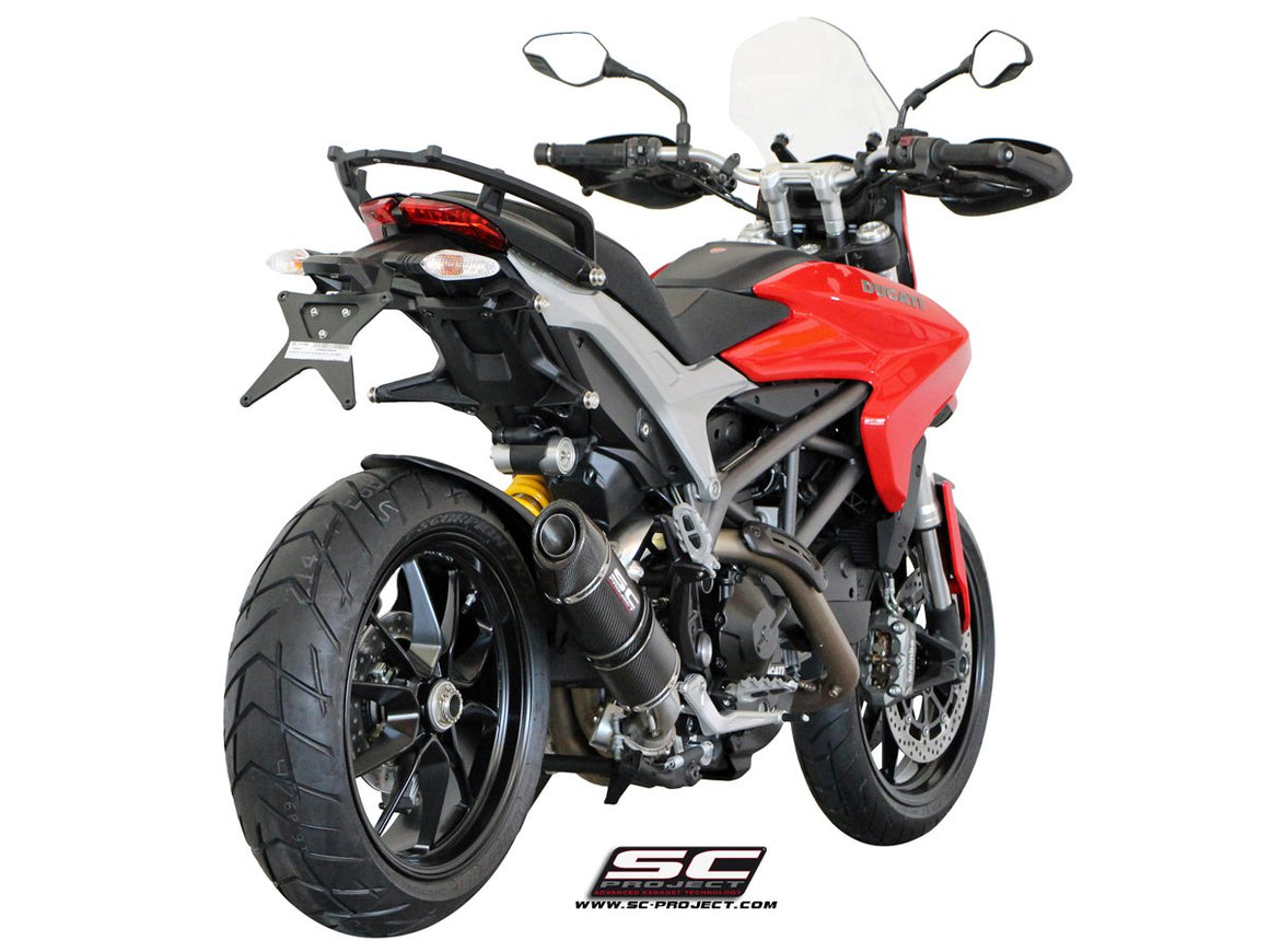 Picture of Oval carbon fibre exhaust, low mount