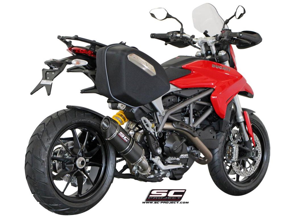 Picture of Oval carbon fibre exhaust, low mount