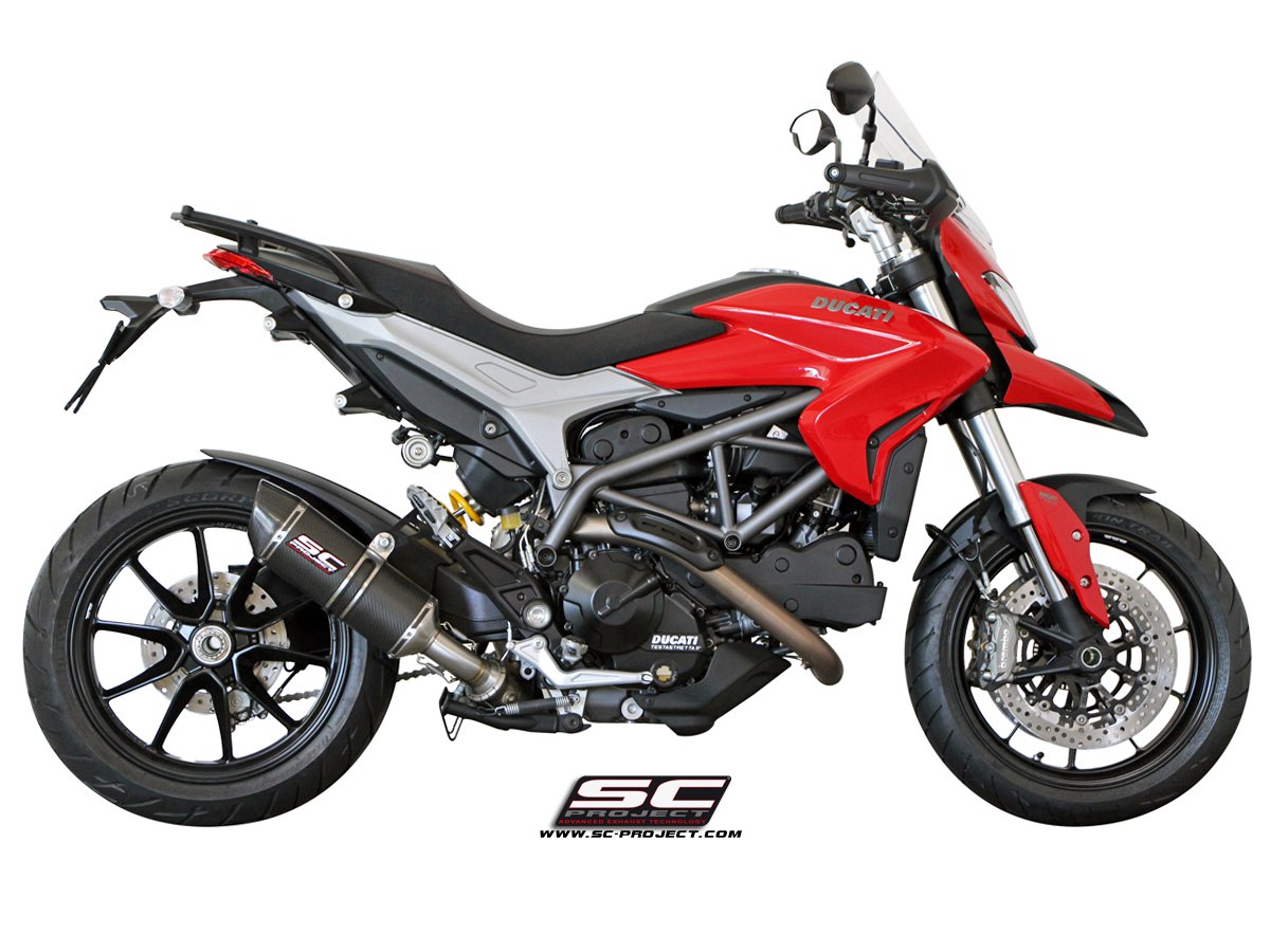 Picture of Oval carbon fibre exhaust, low mount