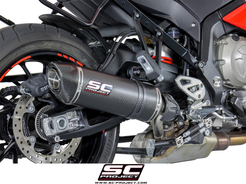 Picture of Oval carbon fibre exhaust, low mount