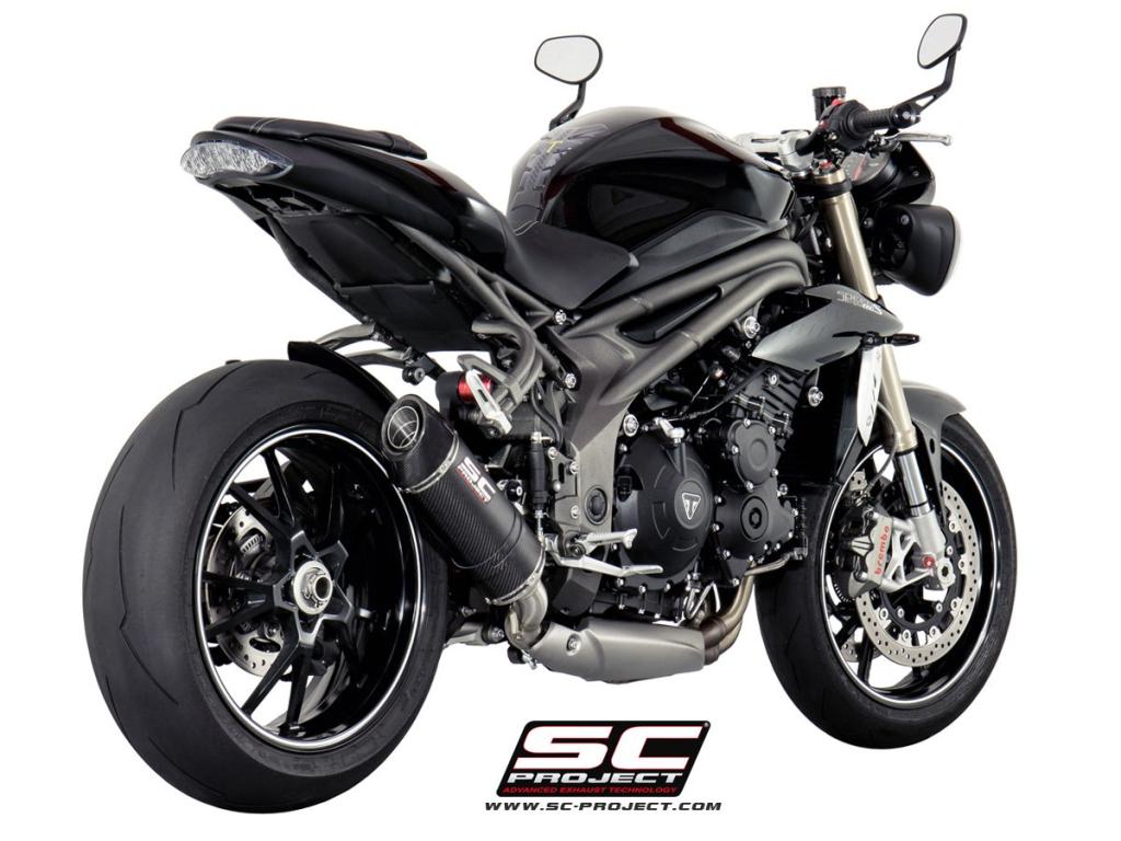 Picture of Oval carbon fibre exhaust, low mount