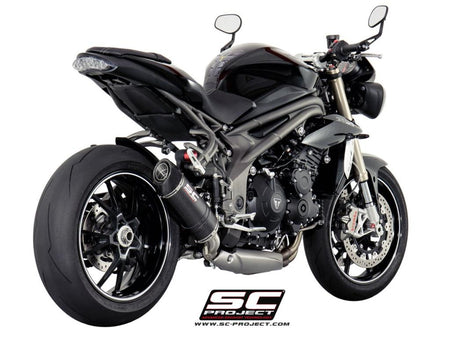 Picture of Oval carbon fibre exhaust, low mount